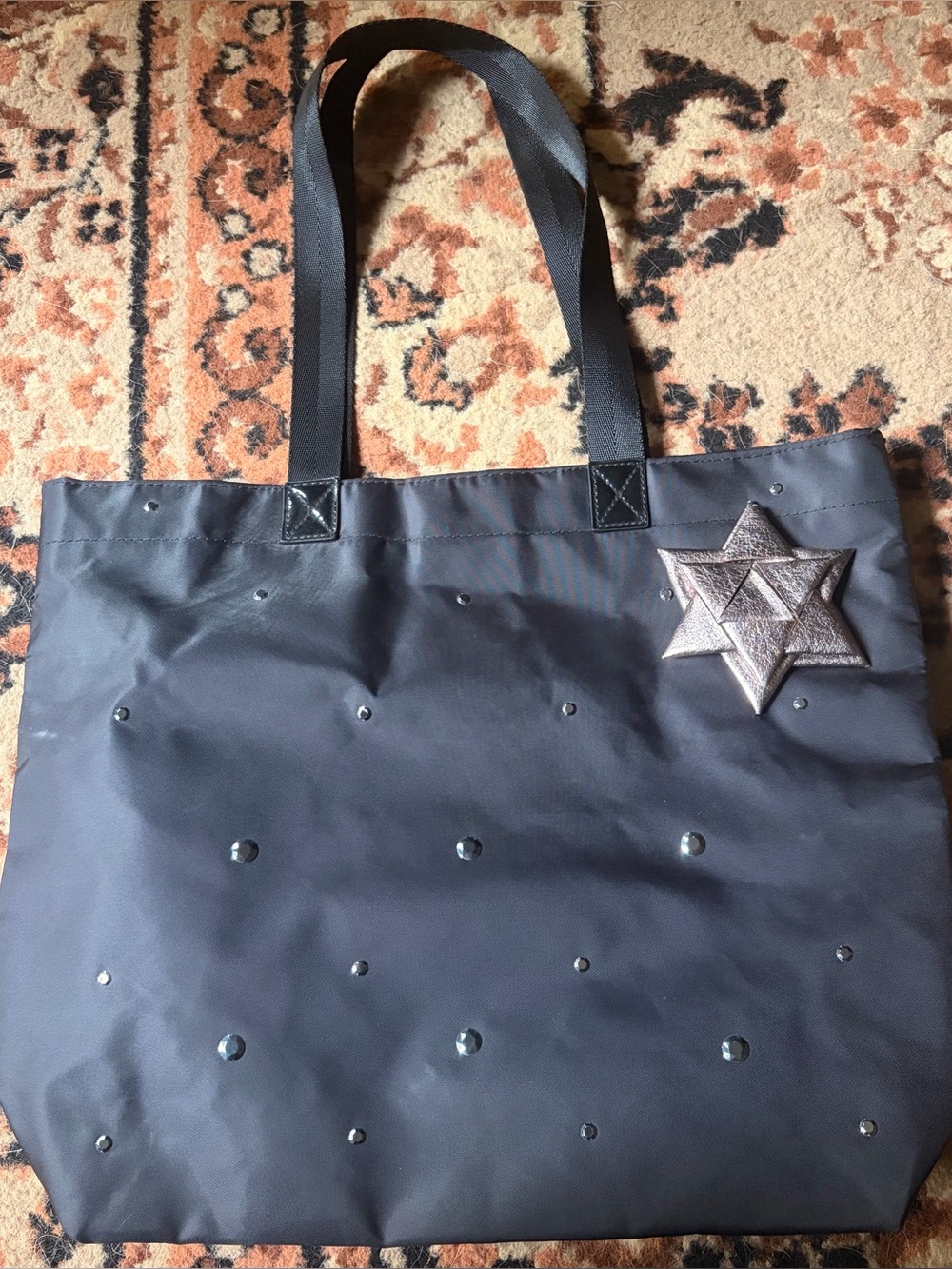 Bath and Body Works Collectible Star Studded Tote in Black NWT